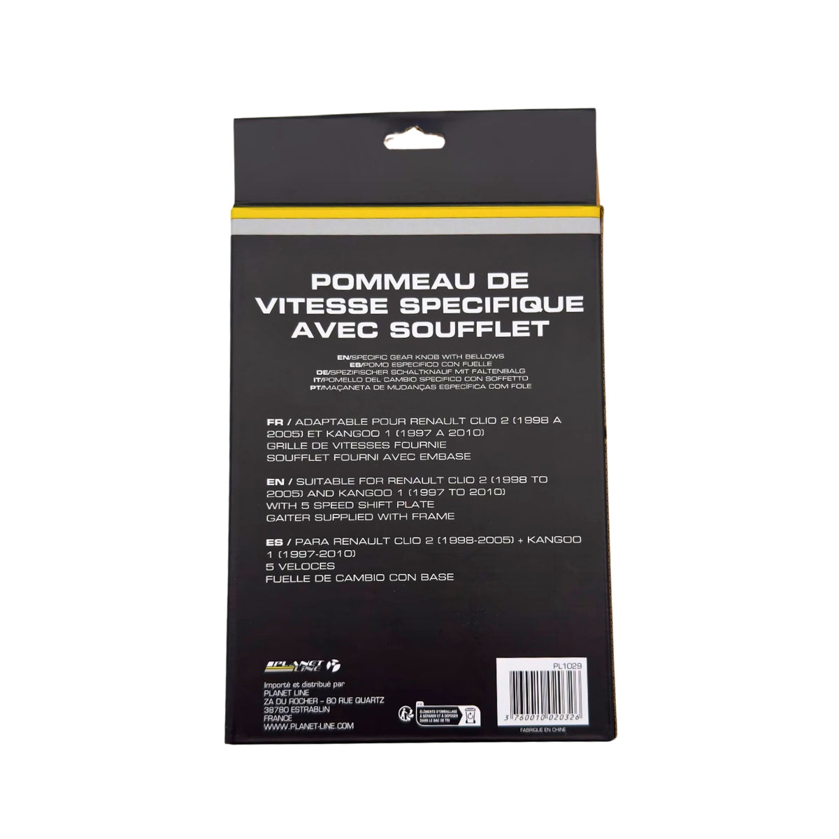 POMMEAU ADAPTABLE POUR RENAULT CLIO 2 (98-05) AVEC SOUFFLET