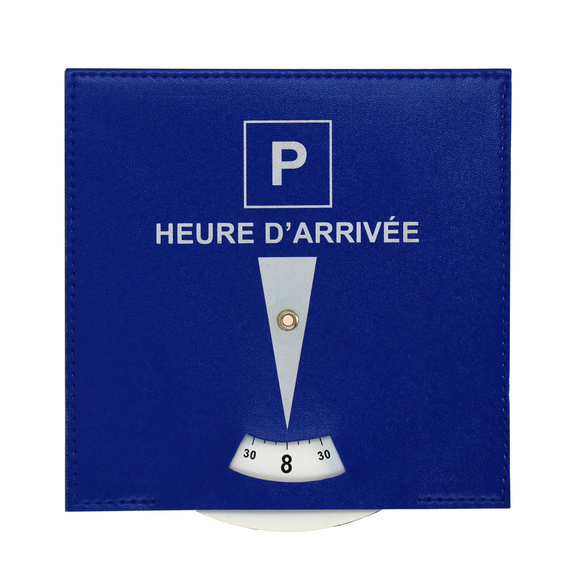Disque européen de stationnement bleu à heure d'arrivée réglable PL1031