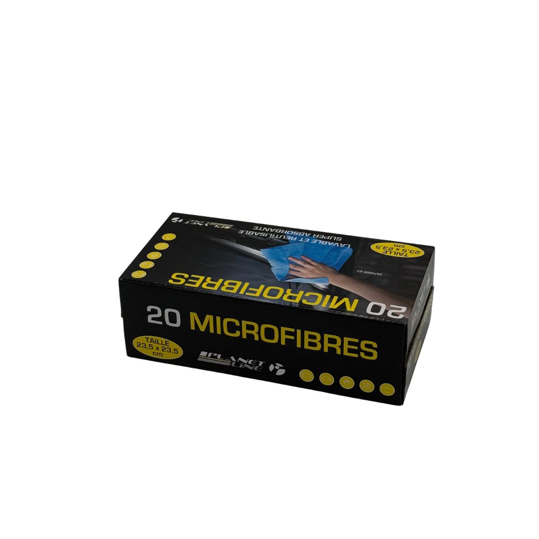 BOITE DEVIDOIR 20 MICROFIBRES 23,5X23,5CM