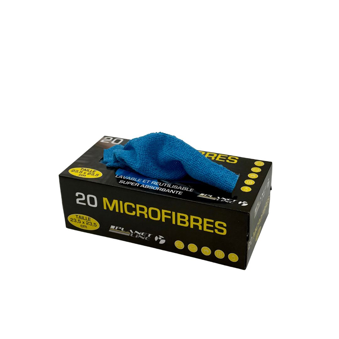BOITE DEVIDOIR 20 MICROFIBRES 23,5X23,5CM