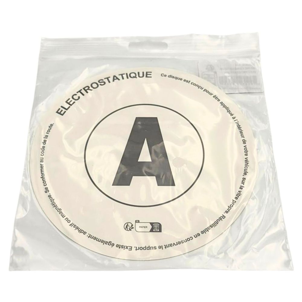 DISQUE ELECTROSTATIQUE "A" JEUNE CONDUCTEUR