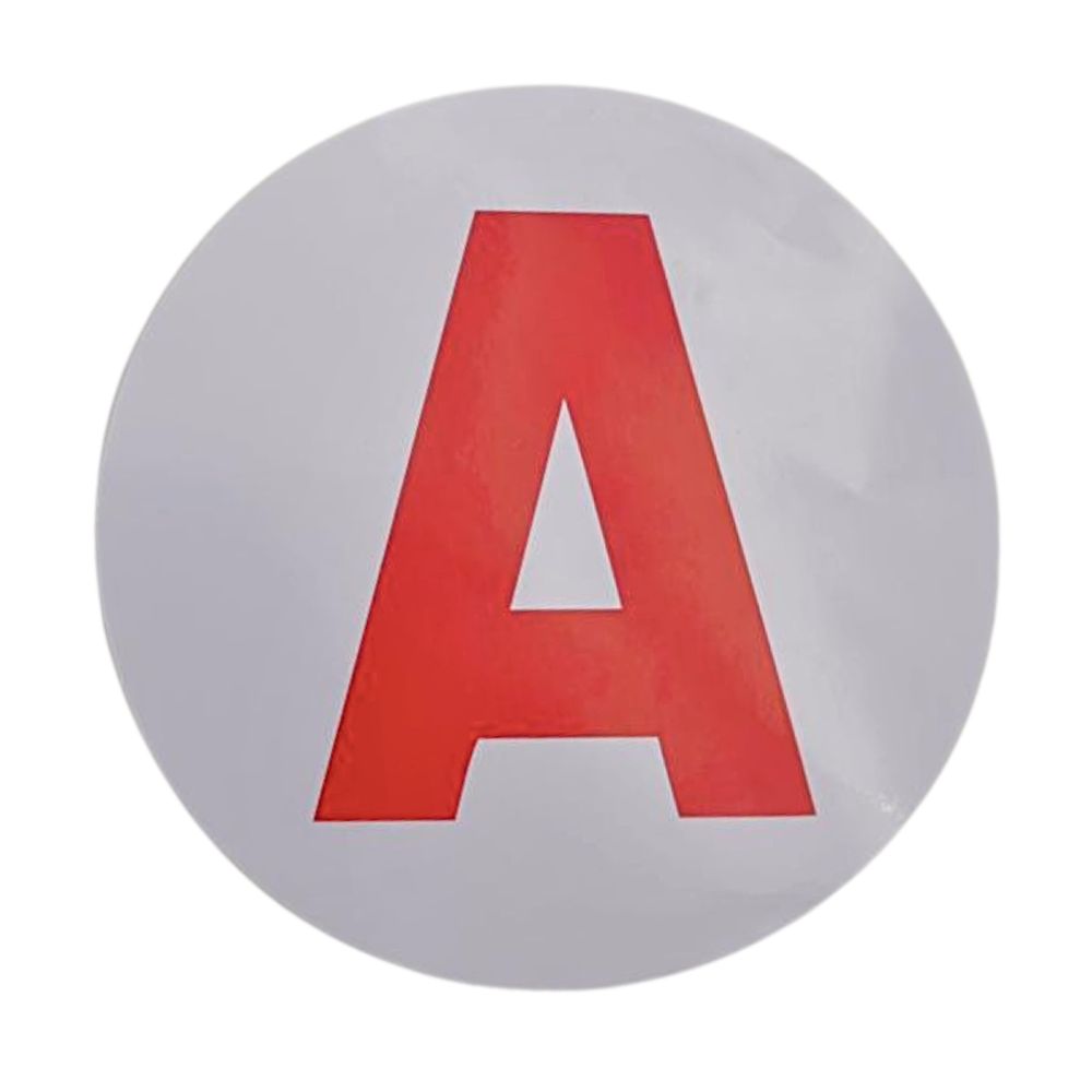 DISQUE ADHESIF "A" MOTO JEUNE CONDUCTEUR