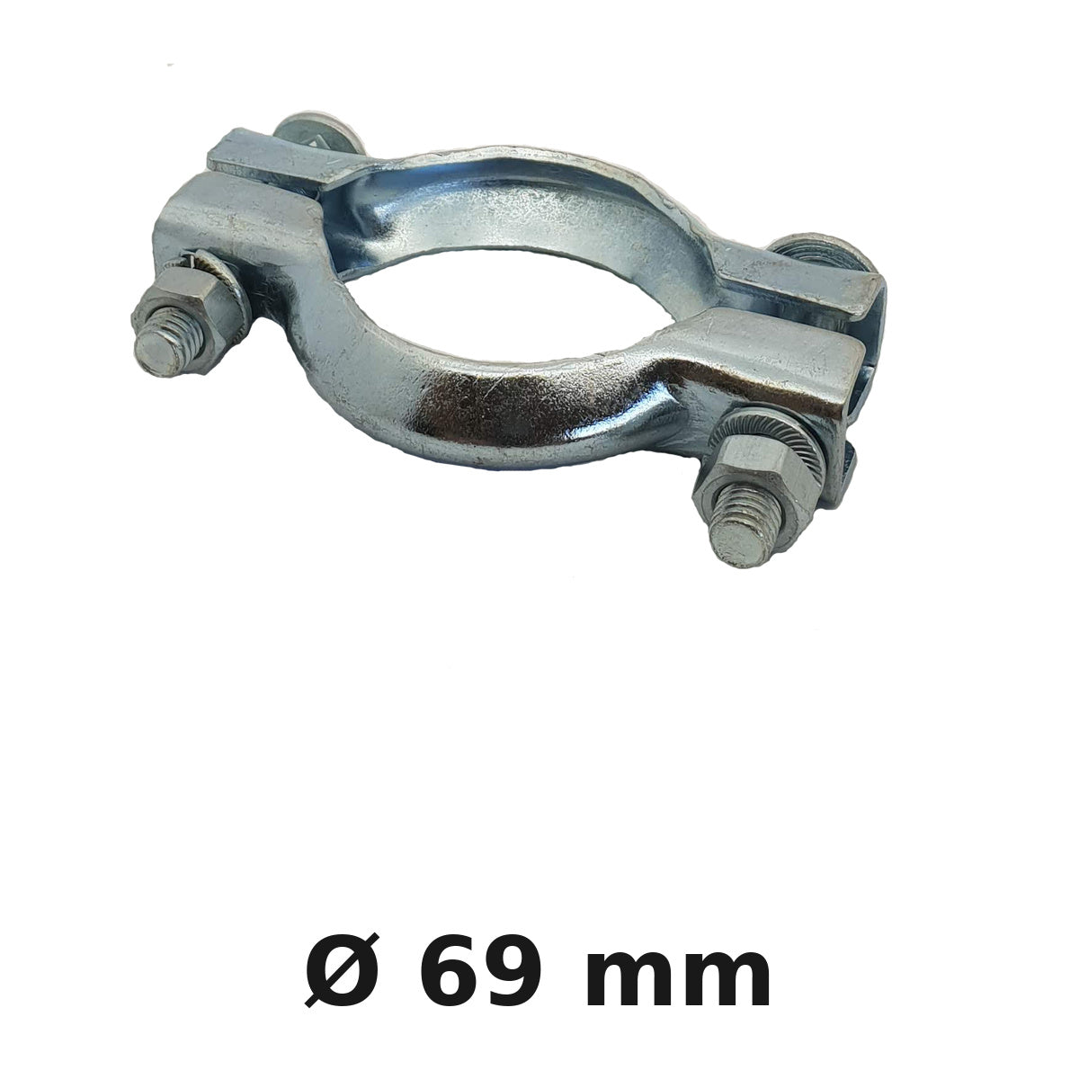 BRIDE  D'ECHAPPEMENT Ø69 INOX/ BLISTER 1 PIECE
