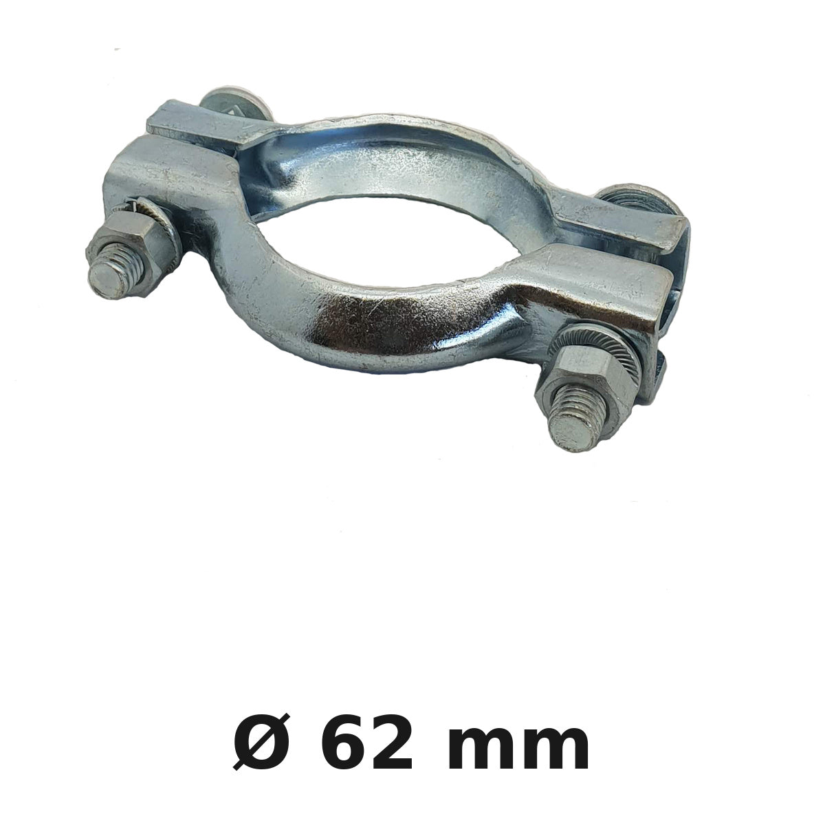 BRIDE D'ECHAPPEMENT Ø62 INOX/ BLISTER 1 PIECE