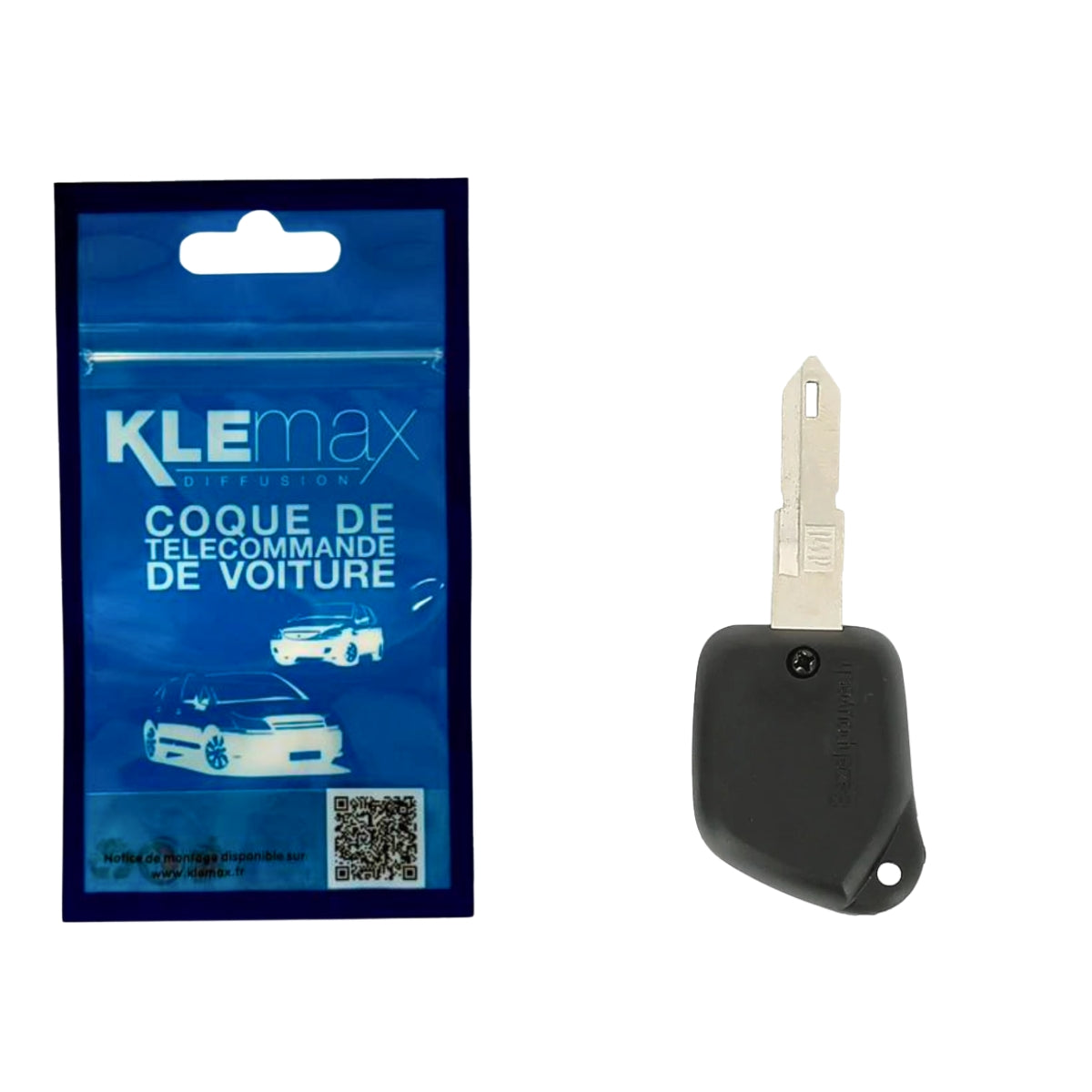 COQUE CLE ADAPTABLE PSA 1 BOUTON LAME CRANTEE FIXE