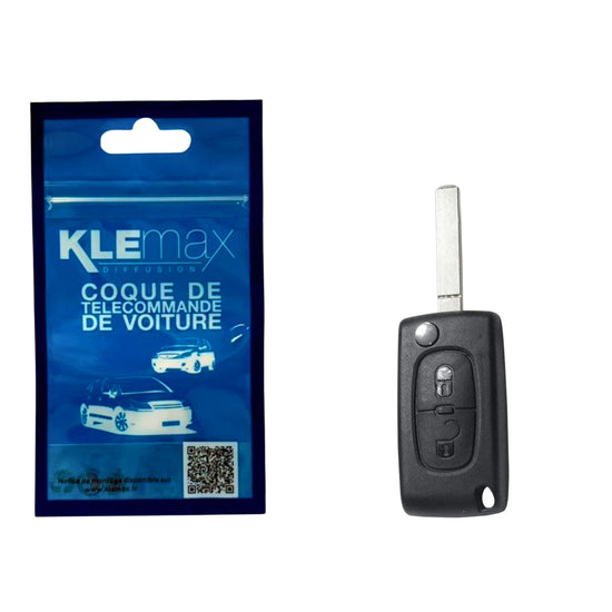 COQUE CLE ADAPTABLE PSA 2 BOUTONS LAME FRAISEE RETRACTABLE 7MM