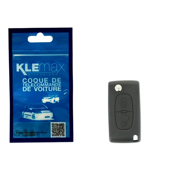 COQUE CLE ADAPTABLE PSA 2 BOUTONS LAME FRAISEE RETRACTABLE 7/8MM