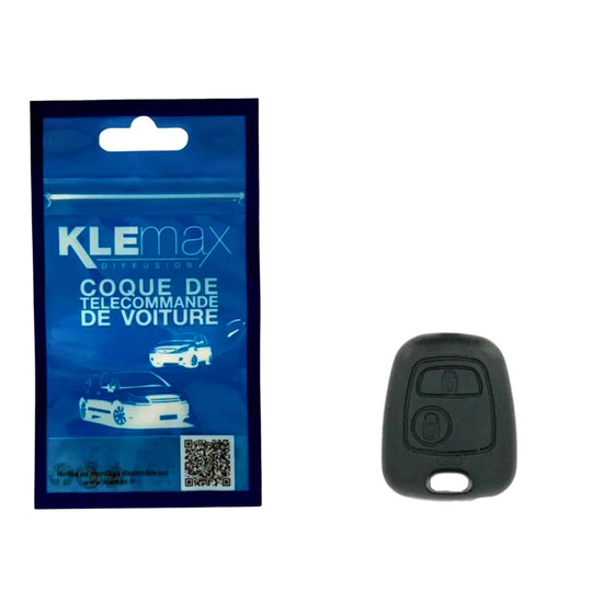 COQUE CLE ADAPTABLE PSA 2 BOUTONS LAME FRAISEE CROIX FIXE 7MM