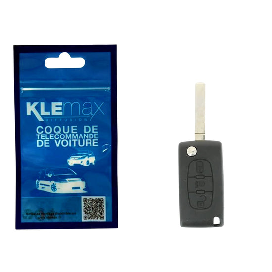 COQUE CLE ADAPTABLE PSA 3 BOUTONS LAME FRAISEE RETRACTABLE 7MM