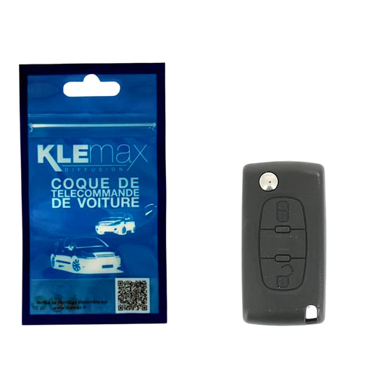 COQUE CLE ADAPTABLE PSA 3 BOUTONS LAME FRAISEE RETRACTABLE 7/8MM