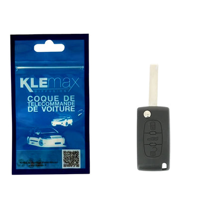 COQUE CLE ADAPTABLE PSA 3 BOUTONS LAME FRAISEE RETRACTABLE 8MM