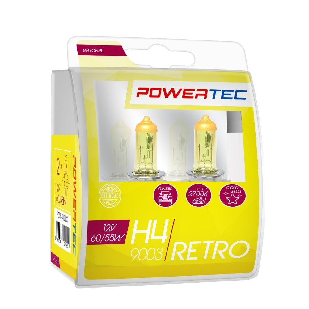 AMPOULES HALOGENES H7 PX26D 12V 55W JAUNE (BLISTER) X2 MTECH