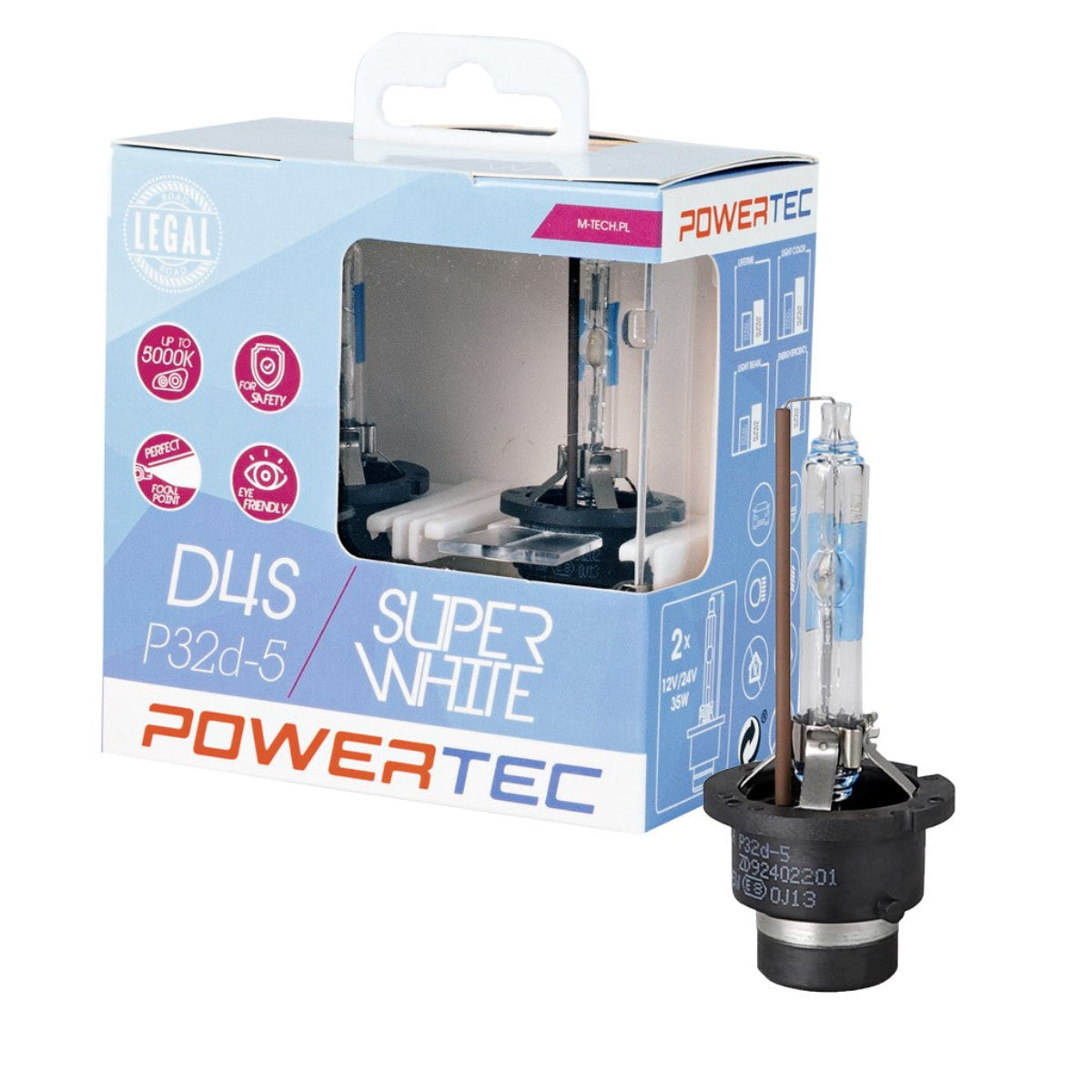 2 AMPOULES D4S 4500K 35W CE BLISTER