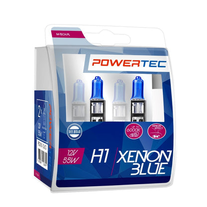 AMPOULES HALOGENES H1 P14.5S 12V 55W XENON BLUE (BLISTER) X2 MTECH