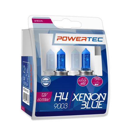 AMPOULES HALOGENES H4 P43T 12V 55W XENON BLUE (BLISTER) X2 MTECH