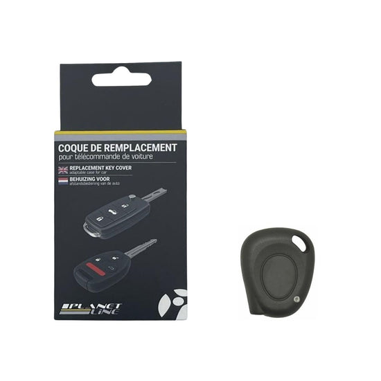 COQUE CLE ADAPTABLE POUR RENAULT 1 BOUTON LAME CRANTEE KEYSKAR