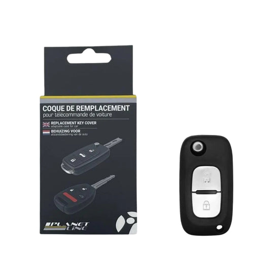 COQUE CLE ADAPTABLE POUR RENAULT 2 BOUTONS LAME FRAISEE KEYSKAR