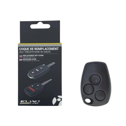 COQUE CLE ADAPTABLE POUR RENAULT 3 BOUTONS LAME FRAISEE KEYSKAR
