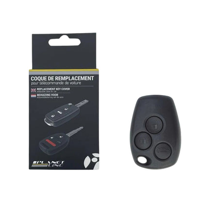COQUE CLE ADAPTABLE POUR RENAULT 3 BOUTONS LAME CRANTEE KEYSKAR
