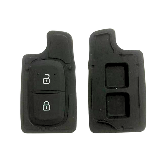 BOUTONS CAOUTCHOUC ADAPTABLES POUR DACIA/ RENAULT 2 BOUTONS CLE RETRACTABLE