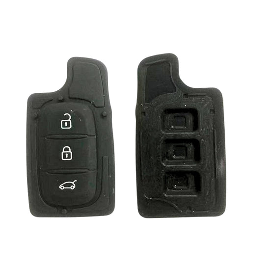 BOUTONS CAOUTCHOUC ADAPTABLES POUR DACIA/ RENAULT 3 BOUTONS CLE RETRACTABLE