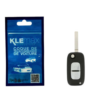 COQUE CLE ADAPTABLE RENAULT 2 BOUTONS LAME FRAISEE RETRACTABLE 7MM
