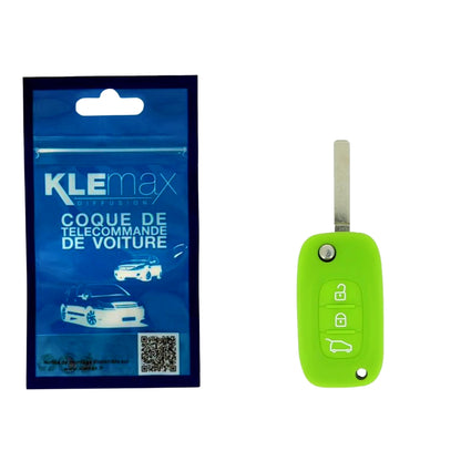 HOUSSE DE CLE EN SILICONE 3 BOUTONS VERTE POUR RENAULT Z
