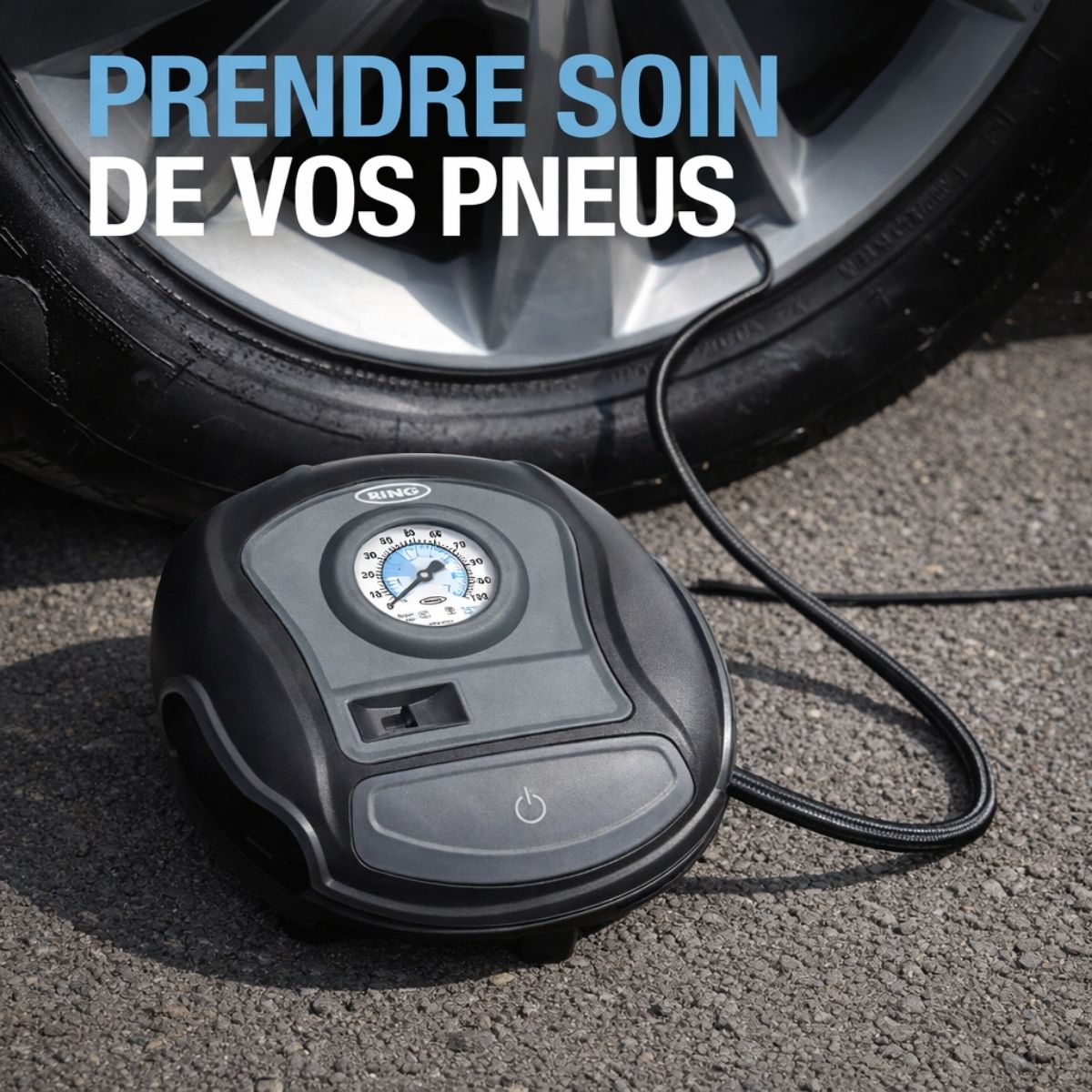 COMPRESSEUR D'AIR ANALOGIQUE 12V RING