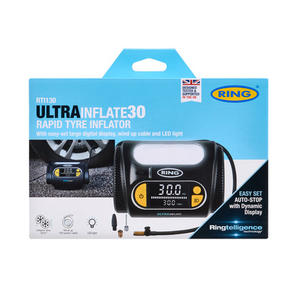 COMPRESSEUR D'AIR DIGITAL AUTOMATIQUE 12V RING