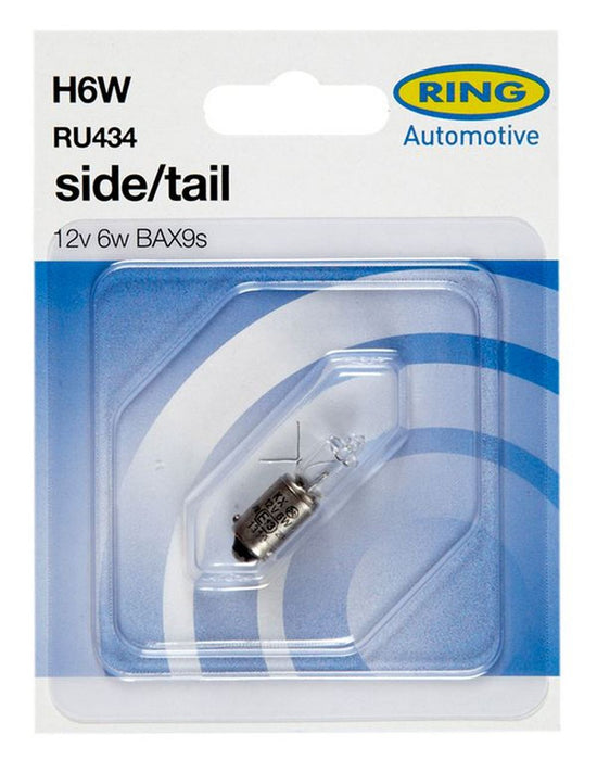 1 AMPOULE 12V 6W H6W BAX9S (BLISTER) RING z