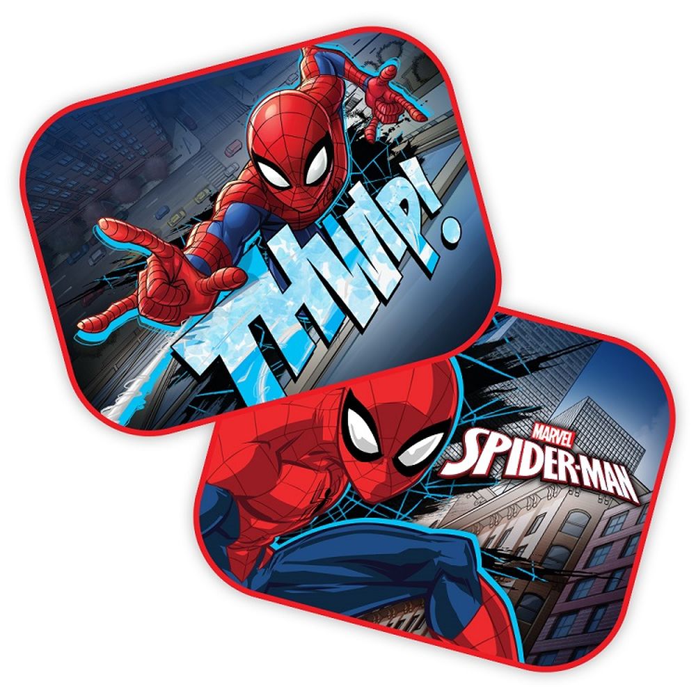 JEU DE 2 PARE-SOLEIL LATÉRAUX - SPIDER MAN – 44×35 CM