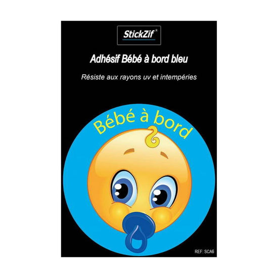 ADHESIF BEBE A BORD BLEU X1