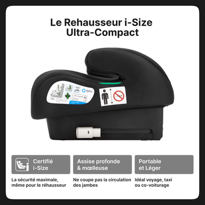 REHAUSSEUR BAS ISOFIX NOIR 125-150CM ECE R129 ISIZE SPARCO