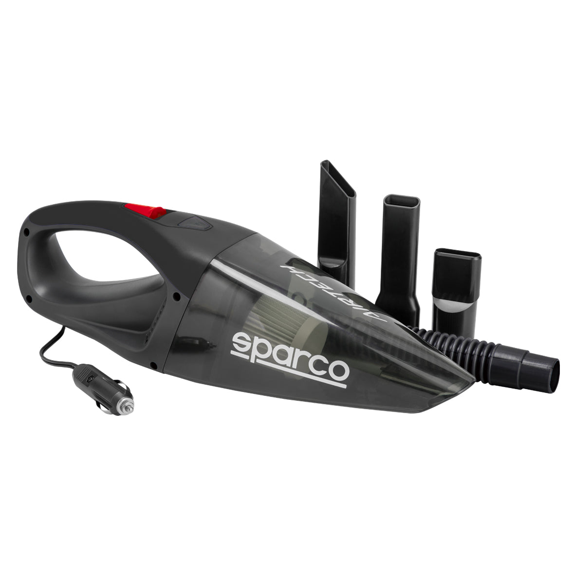 ASPIRATEUR FILAIRE 12V SPARCO AVEC EMBOUTS MULTIPLES