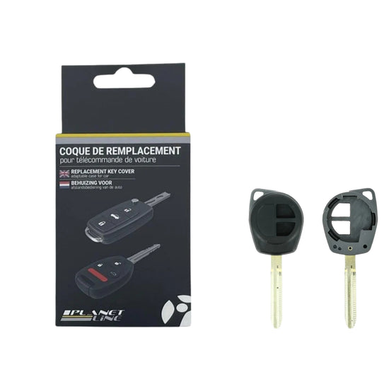 COQUE CLE ADAPTABLE POUR SUZUKI 1 BOUTON LAME FRAISEE KEYSKAR