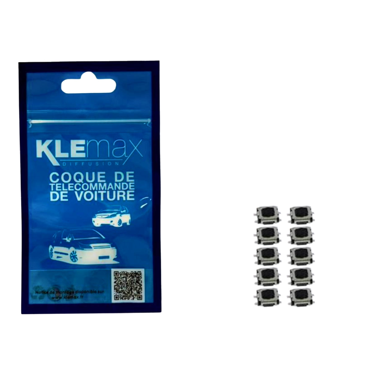 10 SWITCH BOUTON 4 BROCHES SWC3 (BOUTON COURANT)