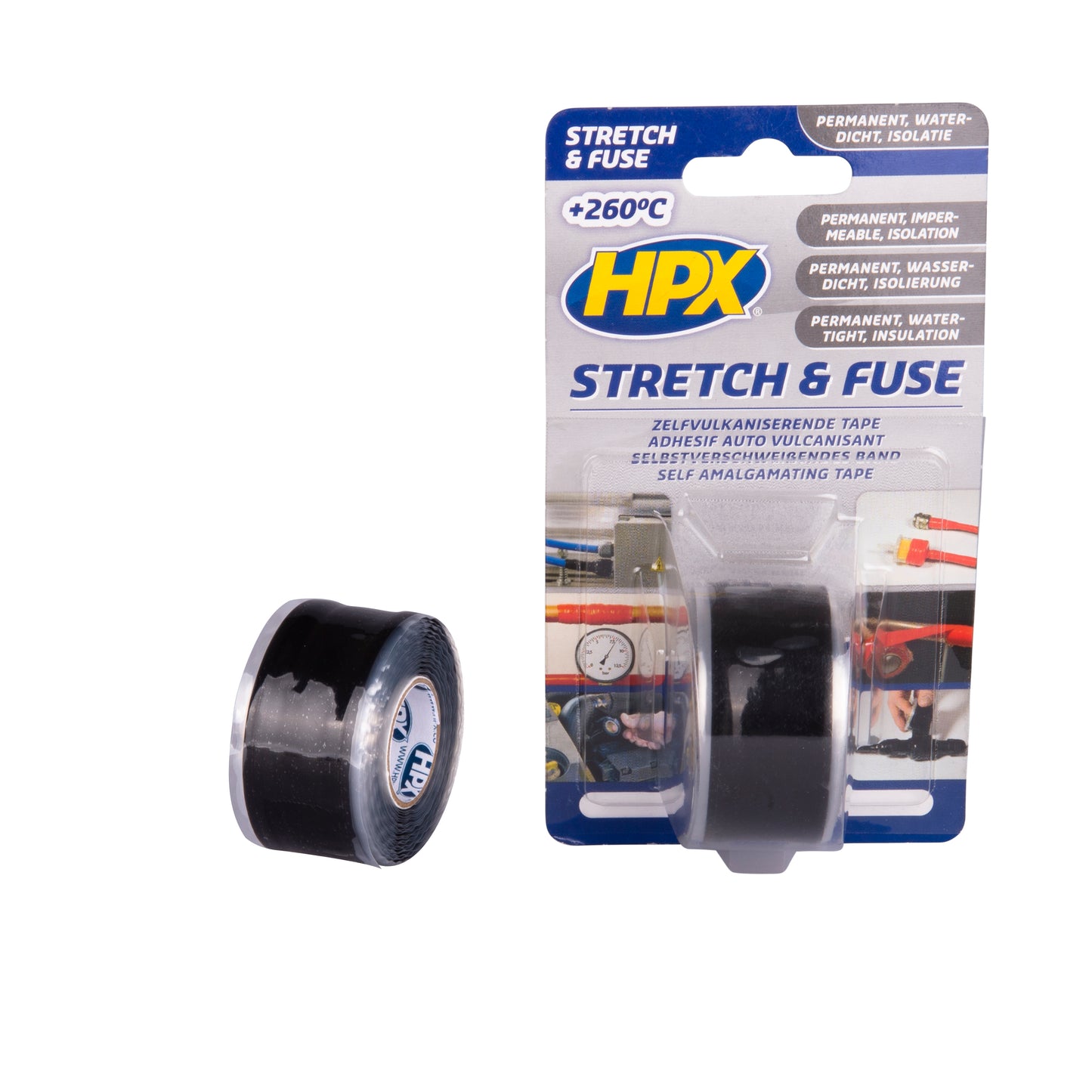 RUBAN VULCANISANT STRETCH & FUSE - NOIR 25MM X 3M HPX