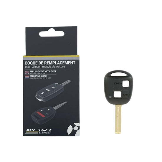 COQUE CLE ADAPTABLE POUR TOYOTA LEXUS 2 BOUTONS KEYSKAR
