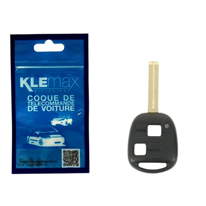 COQUE CLE ADAPTABLE TOYOTA 2 BOUTONS LAME FRAISEE FIXE