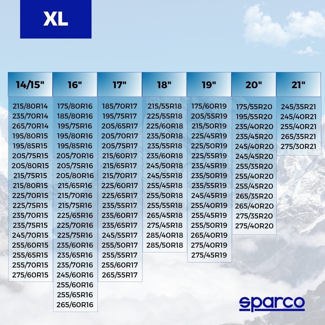 CHAUSSETTES NEIGE TEXTILE SPARCO (X2) TAILLE XL