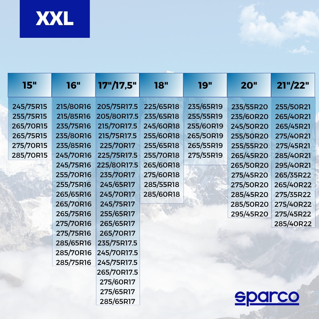 CHAUSSETTES NEIGE TEXTILE SPARCO (X2) TAILLE XXL