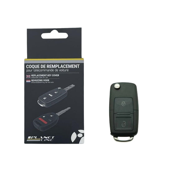 COQUE CLE ADAPTABLE POUR VAG 2 BOUTONS LAME FRAISEE KEYSKAR