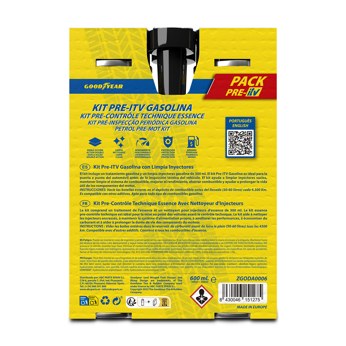 KIT PRE CONTRÔLE TECHNIQUE ESSENCE GOODYEAR