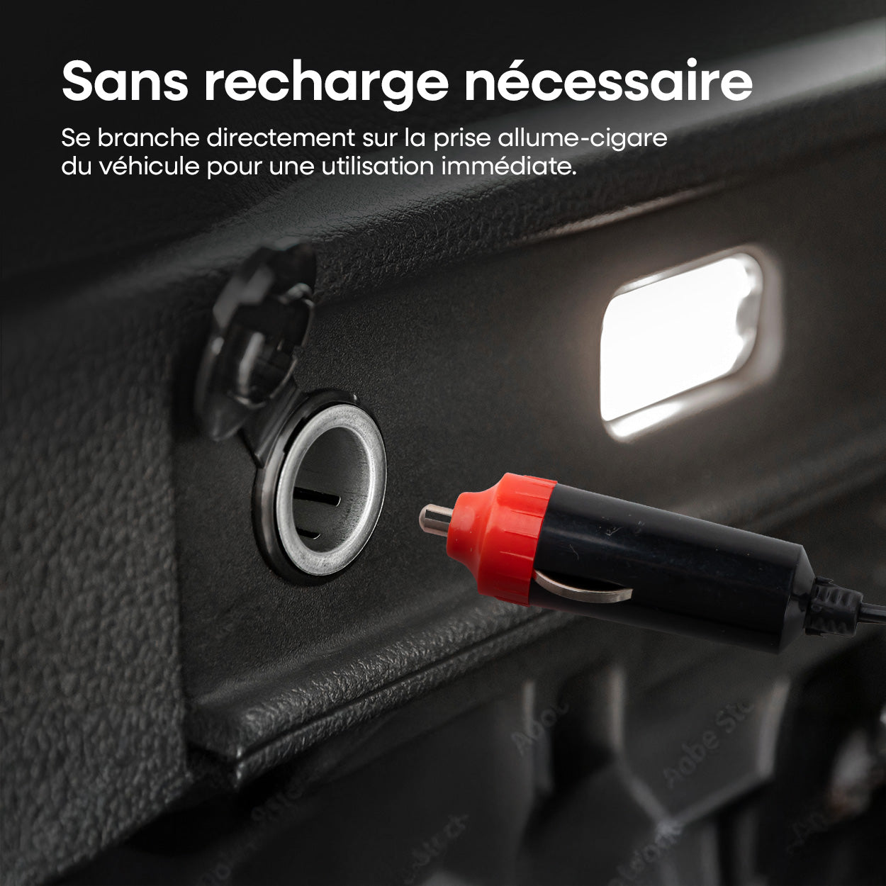 COMPRESSEUR D'AIR GONFLEUR 12V AVEC EMBOUTS AMIO