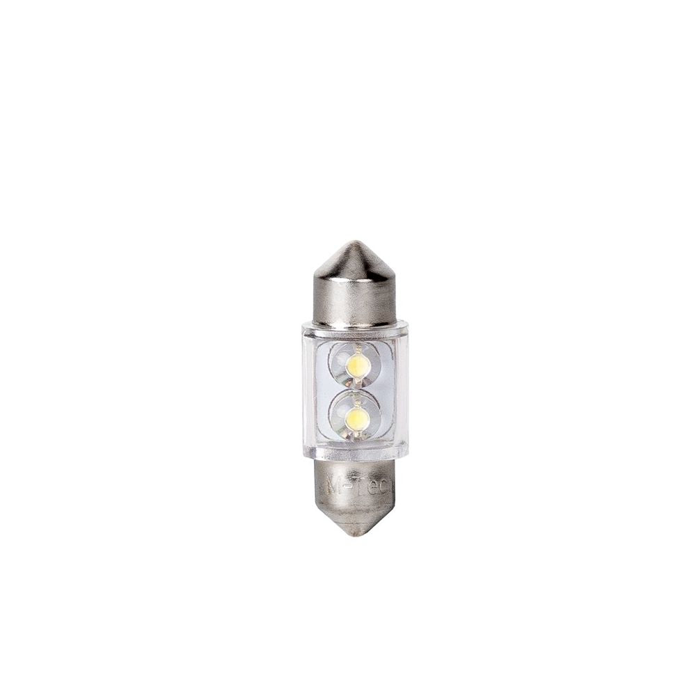 AMPOULES LED X2 NAVETTE C5W 31MM BLANC 12V 0,25W MTECH