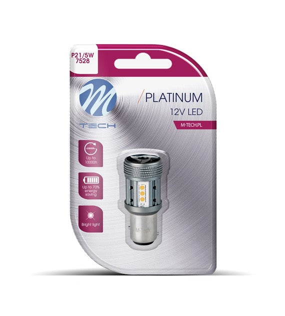 AMPOULE LED X 1 - 1157 P21/5W, 12-24V, 12X3030SMD, CANBUS, ROUGE (LB853R-01B PLATINUM)