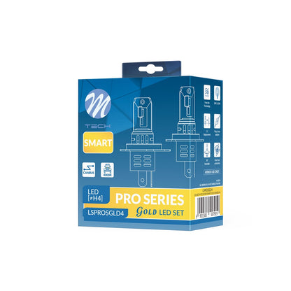 2 AMPOULES LED GOLD H4 42W 12V 4000K 4600LM MAX PLUG AND PLAY