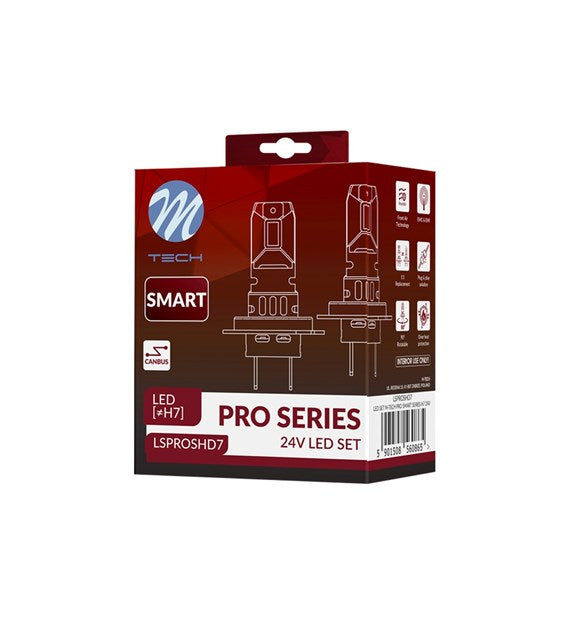 2 AMPOULES LED H7 46W 24V 6000K 4800LM MAX PLUG AND PLAY