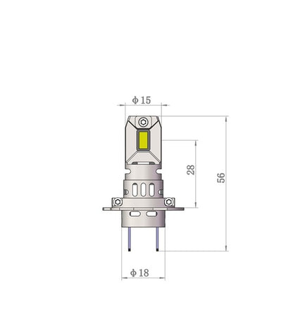 2 AMPOULES LED H7 46W 24V 6000K 4800LM MAX PLUG AND PLAY