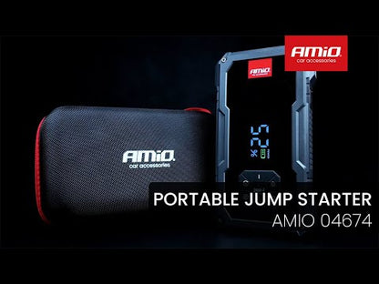 BOOSTER DEMARREUR MAX 600A GONFLEUR POWERBANK LAMPE AMIO